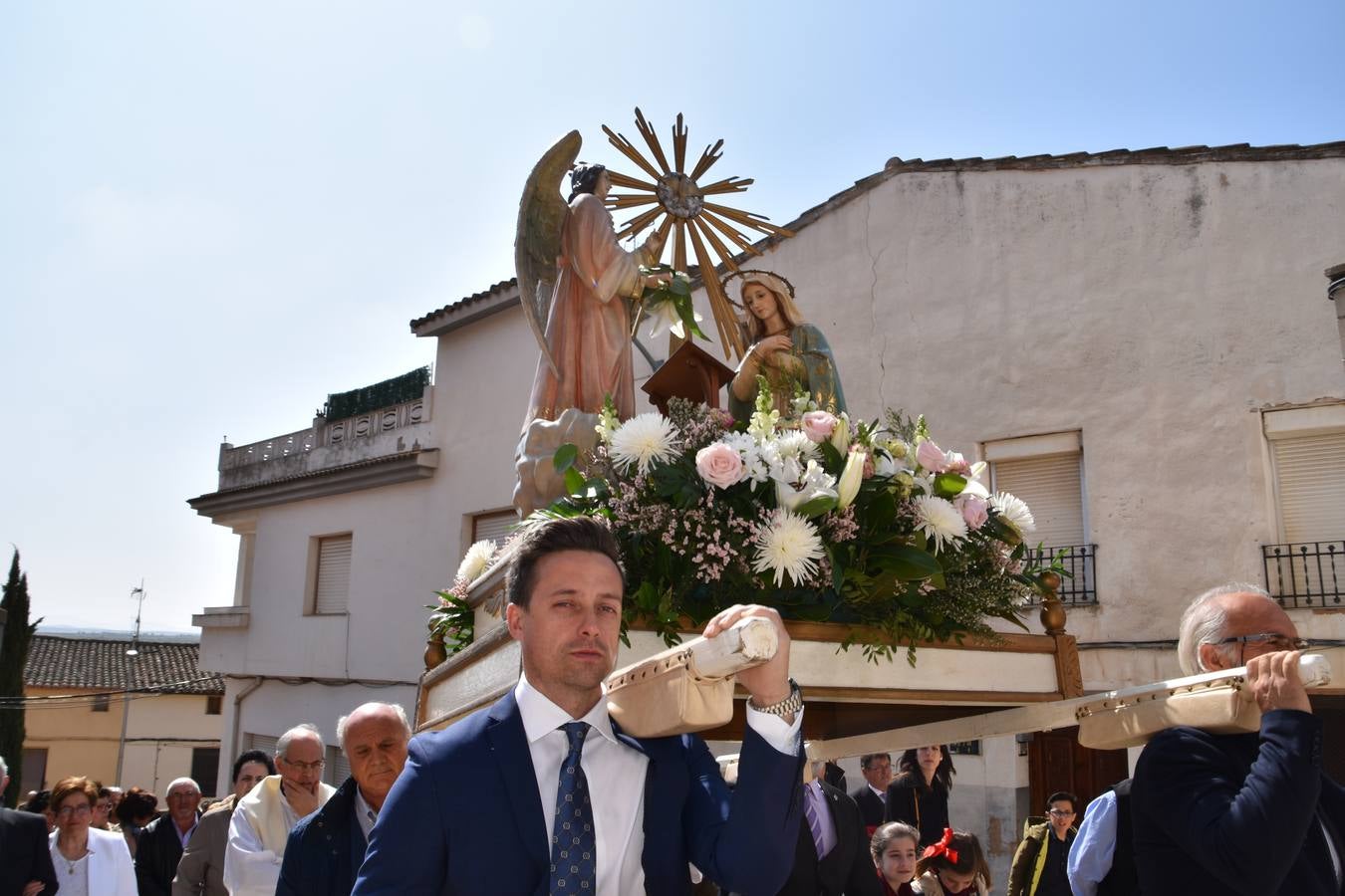 Procesión de Nuestra Señora de la Anunciación en las fiestas de El Villar de Arnedo