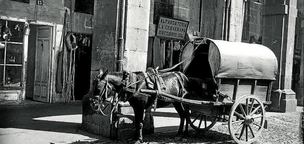 Tartana en la Plaza Mayor