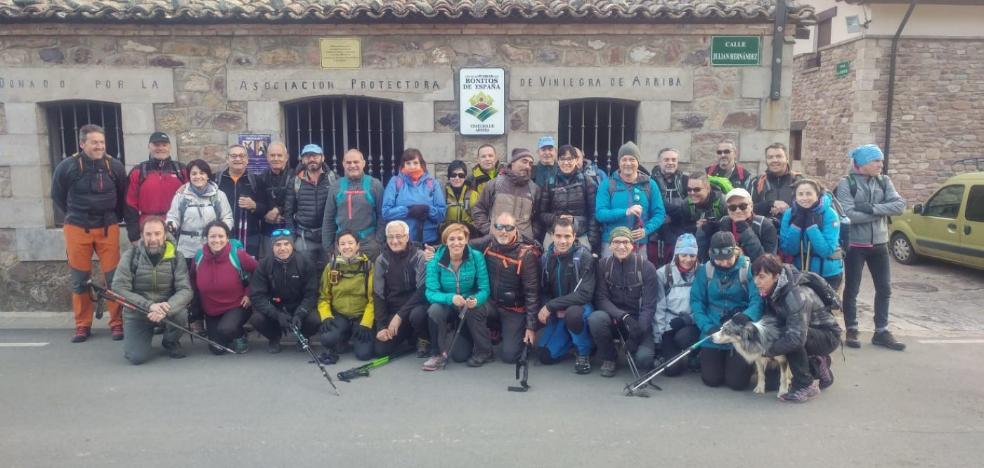 El club Sampol caminó ayer por las Viniegras