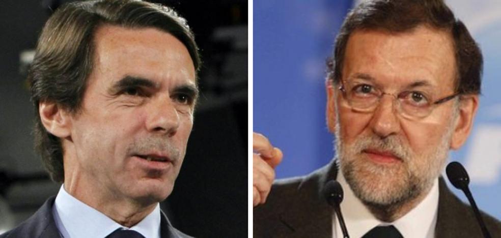 Aznar y Rajoy escenifican las dos almas del PP en la campaña electoral