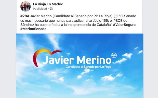 La Junta Electoral ordena el cese de una campaña del PP riojano en redes