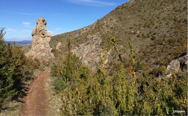 Senda del Monolito o del Fraile desde Logroño