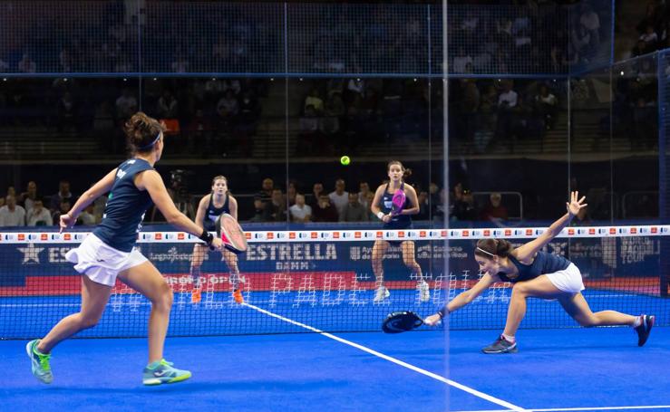 Eli Amatriain y su pareja Patty Llaguno se despiden del Logroño Open World Padel Tour