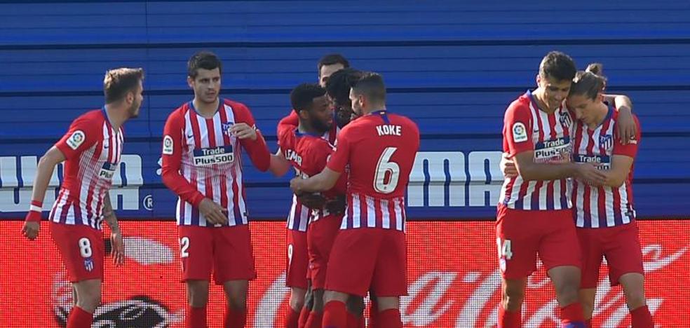 Lemar enseña el camino al Atlético