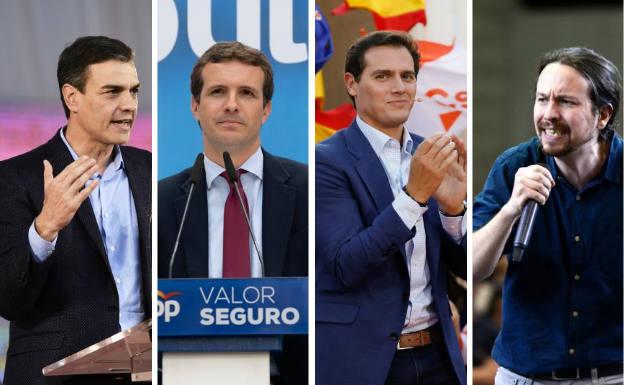 Los candidatos despejan su agenda por los debates