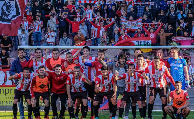 El partido de la UDL-Mirandés en imágenes (terreno de juego y grada)