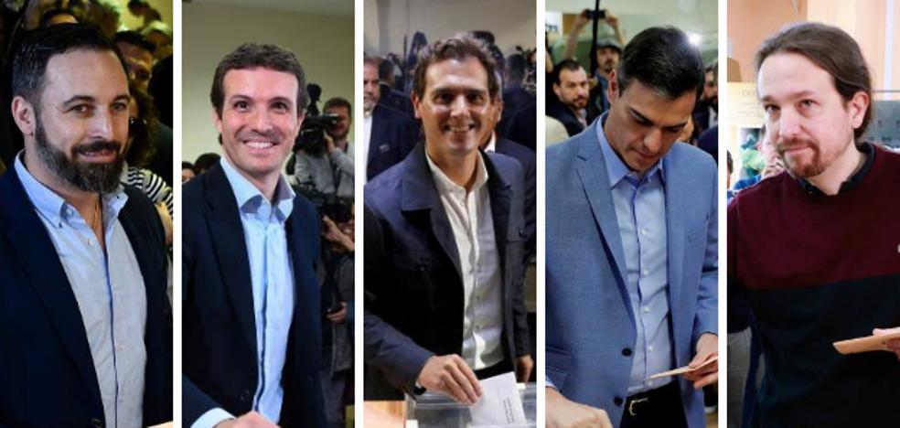 Así han votado los candidatos