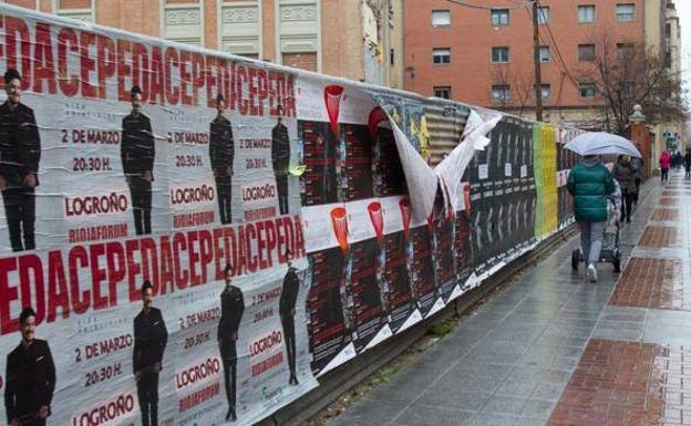 Cambia pide que se modifiquen las ordenanzas para colocar carteles en Logroño