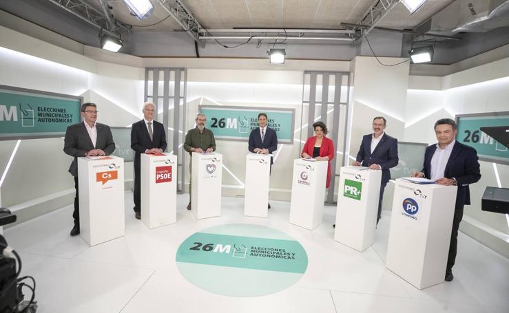 La otra cara del debate de los candidatos a la Alcaldía de Logroño en TVR