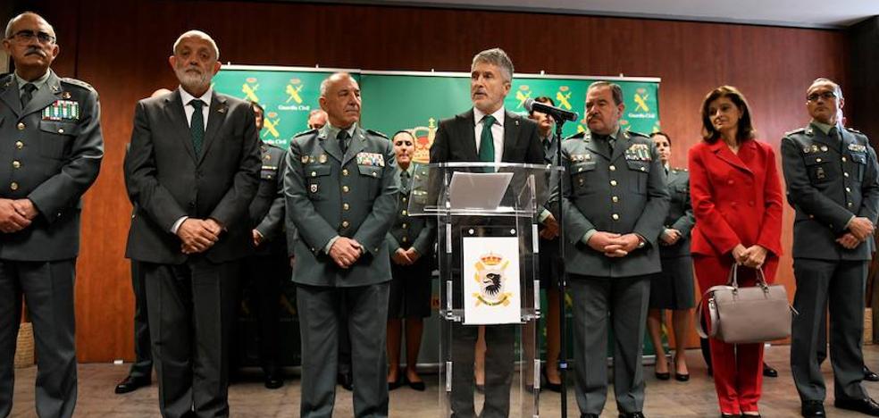 Marlaska y la Guardia Civil garantizan que no «cejarán » contra ETA