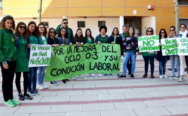 La huelga de guarderías, mayoritaria en los centros municipales