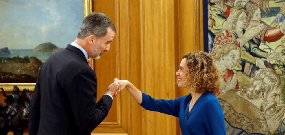 Felipe VI recibe a los presidentes del Congreso y Senado