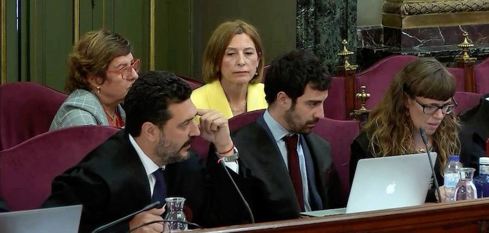 Forcadell deja claro en el Supremo que no quiere inmolarse en el altar independentista