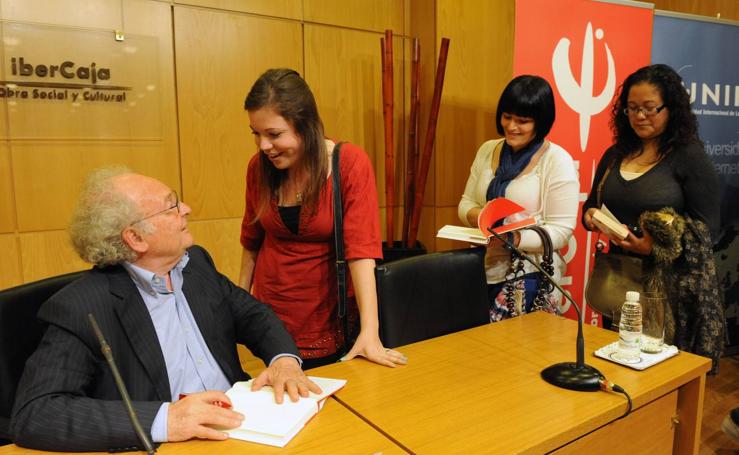 Cuando Punset triunfó en el Aula de Cultura de Diario LA RIOJA en el 2012