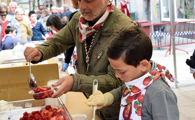 Obsequio de fresas con vino