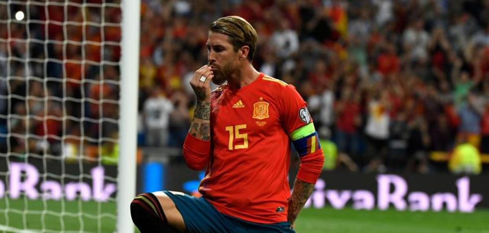 Sergio Ramos iguala los goles de Zarra con la selección