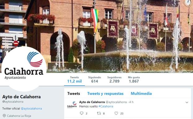 El Ayuntamiento de Calahorra recupera su cuenta de Twitter