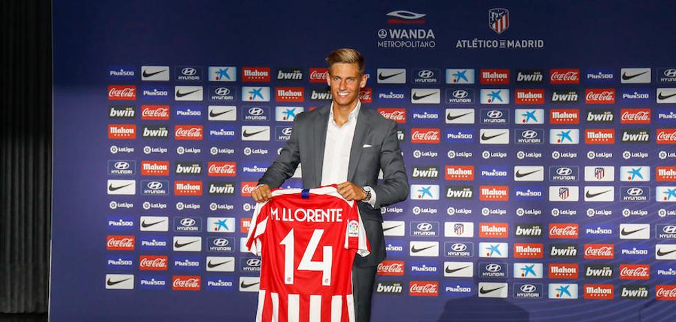 Marcos Llorente, al Metropolitano con su papá de la mano