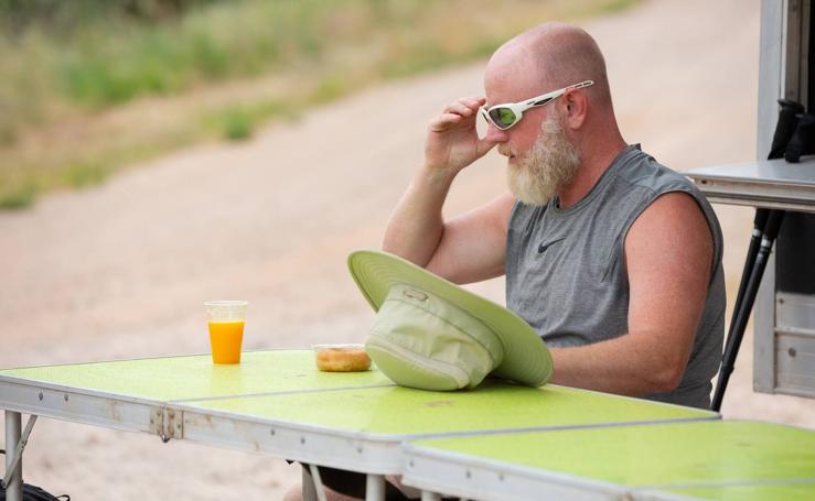 Al sofocante calor del Camino