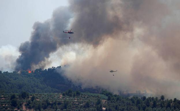 El incendio de Tarragona está perimetrado y en vías de estabilización