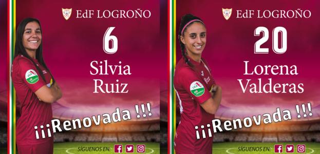 Silvia Ruiz y Lorena Valderas, dos renovaciones más para el EDF