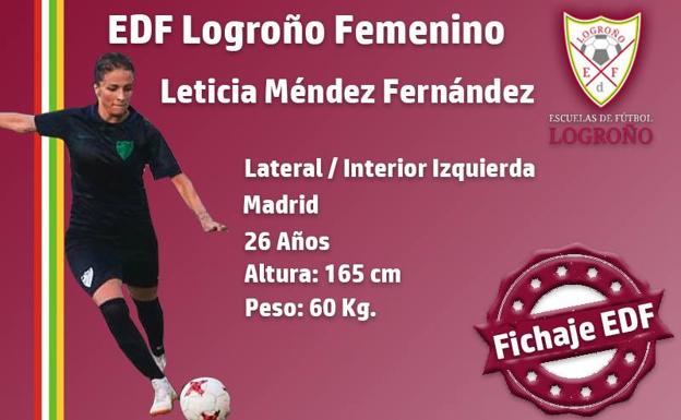 El EDF incorpora a Leticia Méndez