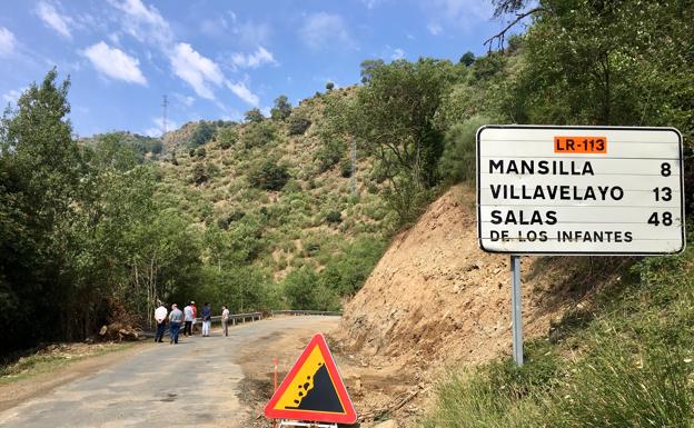 Comienzan las obras de mejora de la carretera del Alto Najerilla hasta Mansilla