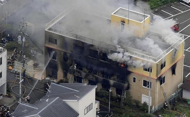 El sospechoso de provocar el incendio en Kyoto lo habría hecho por un presunto plagio