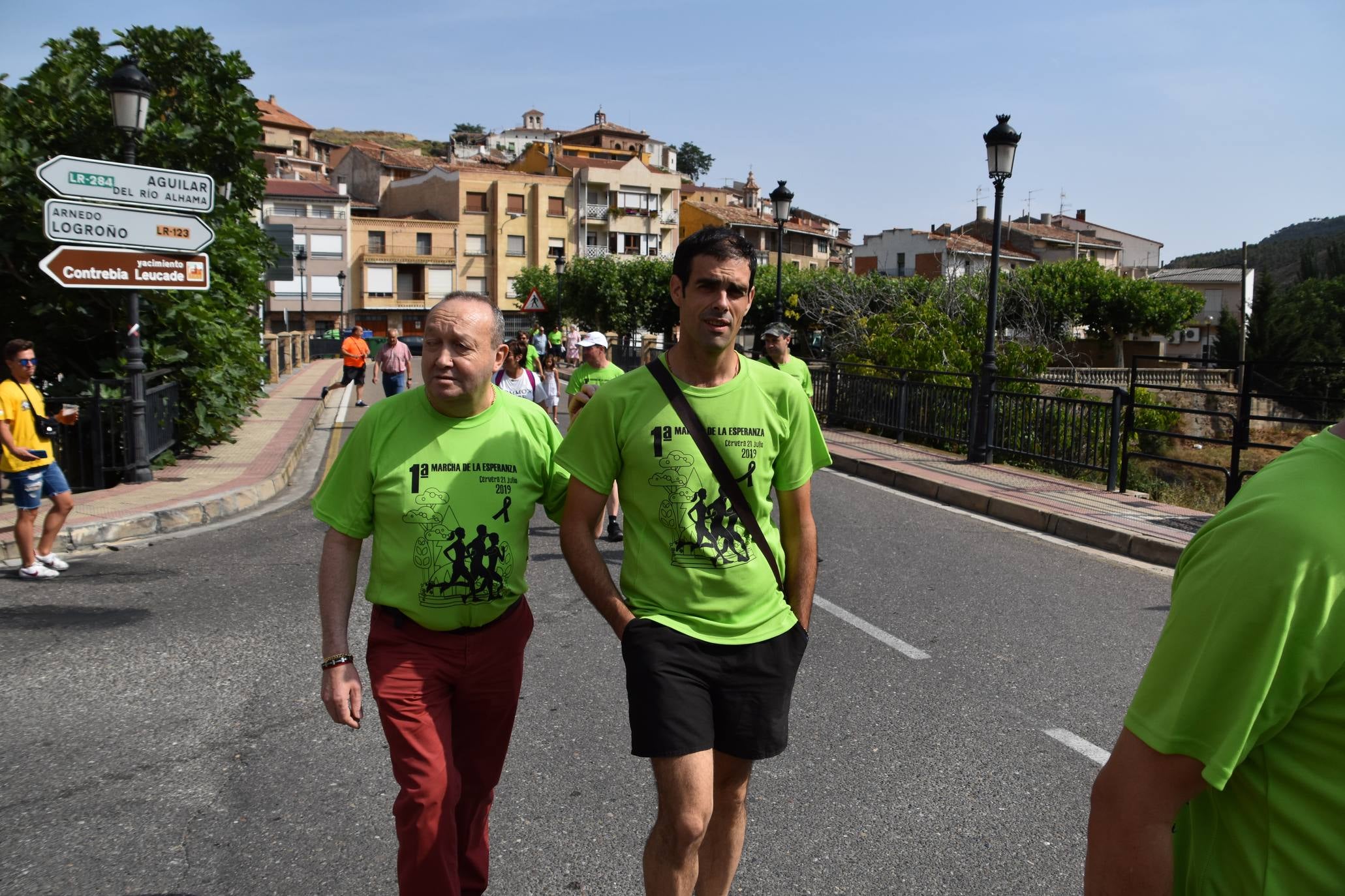 Primera marcha de la esperanza a favor de la AECC en Cervera del Río Alhama