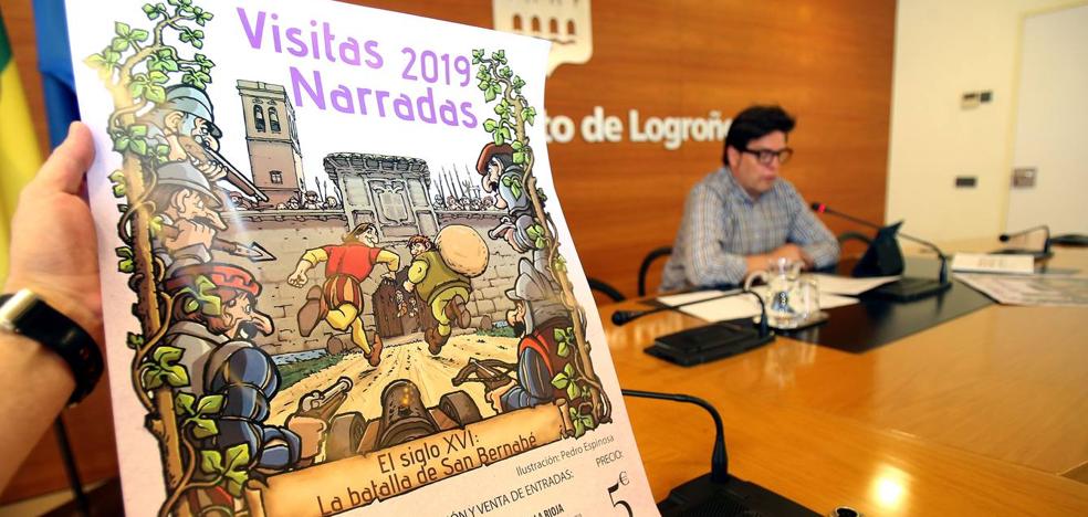 La batalla de San Bernabé protagonizará desde este viernes las Visitas Narradas de Logroño