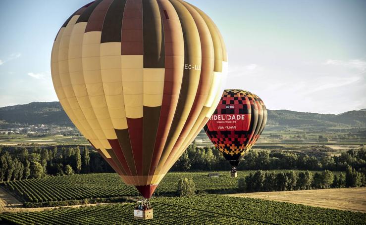 Regata de globos aerostáticos en Haro y su comarca