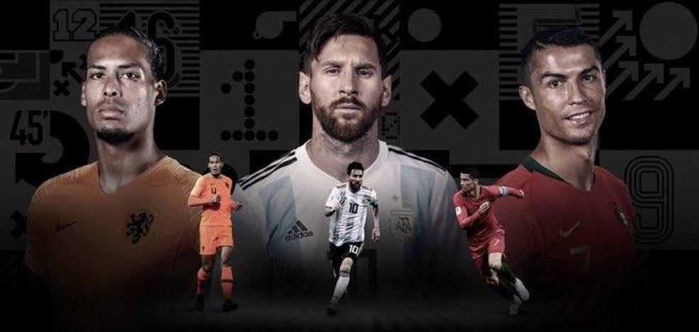 Messi, Cristiano Ronaldo y Van Dijk, candidatos al premio The Best