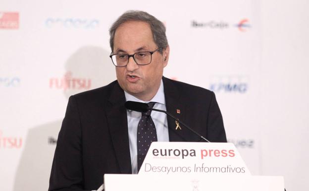 Torra amenaza con culminar la secesión si se condena a los líderes del 'procés'