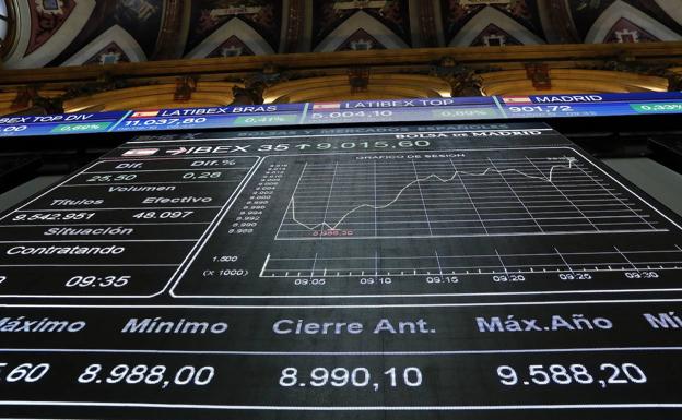 El Ibex-35 recupera los 9.000 con el impulso de la banca