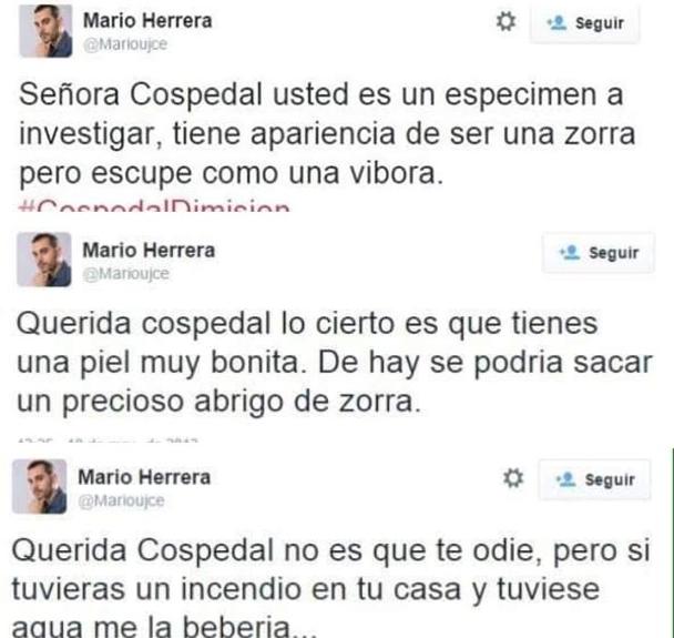Los polémicos tuits de Herrera, que deja de ser concejal en Ciudad Real
