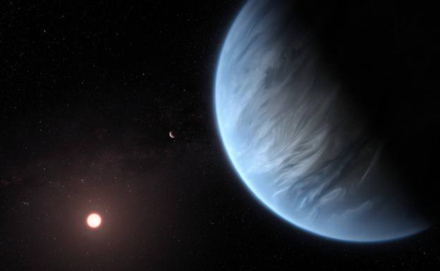 Descubren por primera vez agua en la atmósfera de un exoplaneta potencialmente habitable