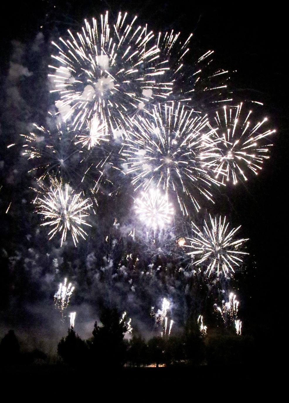 Fuegos artificiales del sábado 21
