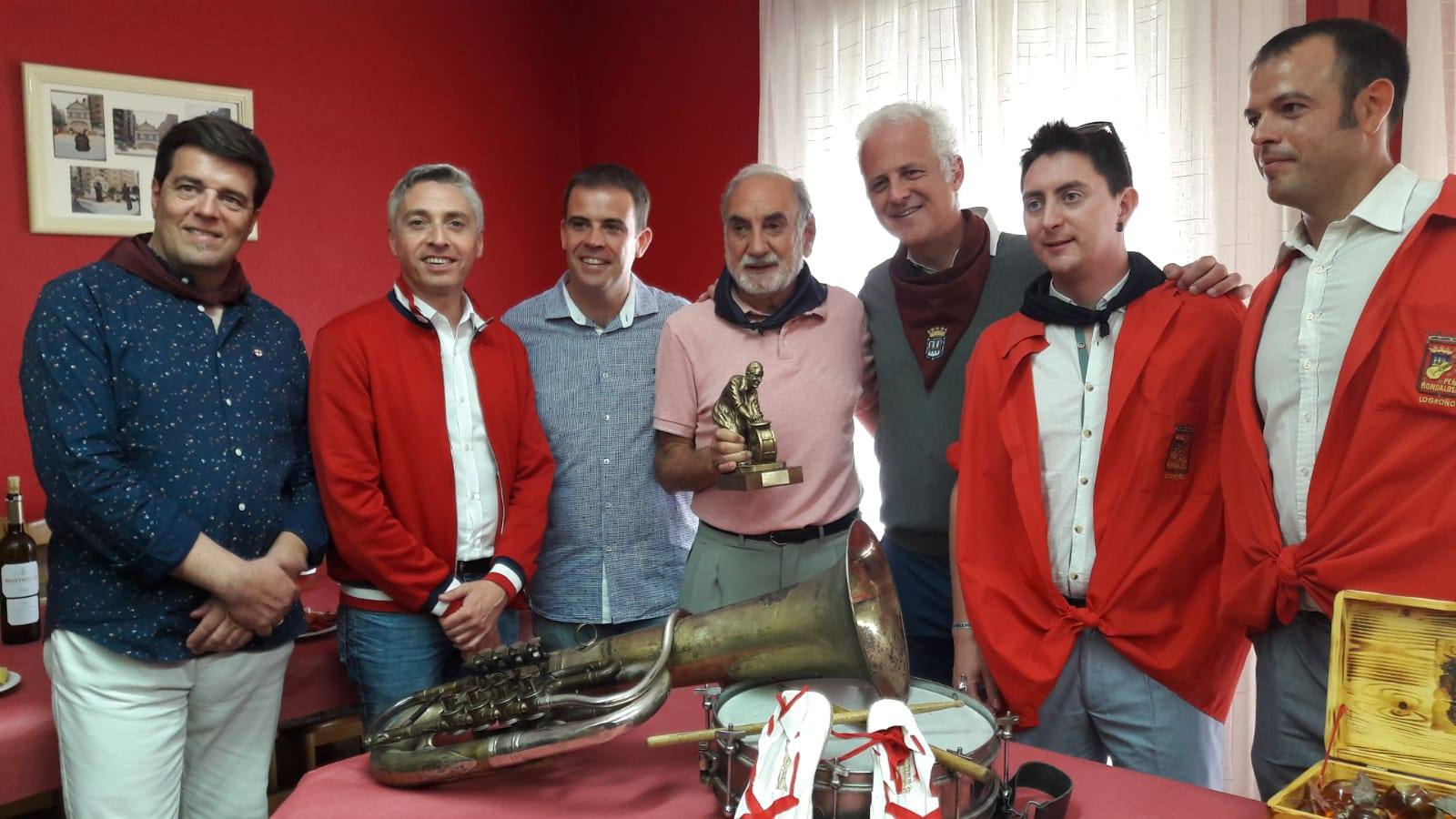 Manuel Sáinz, premio Ángel Jubera por su dedicación a las peñas