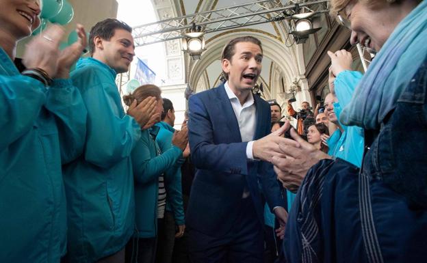 Kurz, favorito en las elecciones de Austria