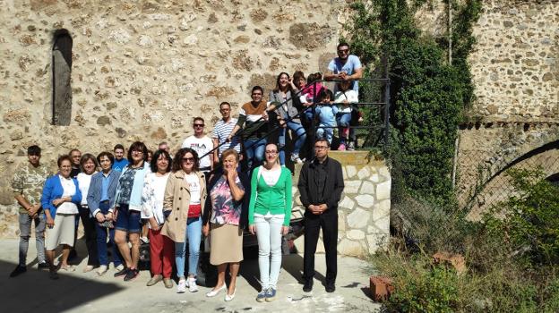 Visita a la iglesia de Viguera en las fiestas de San Miguel