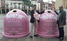 Logroño cuenta con cuatro contenedores rosas para luchar contra el cáncer de mama