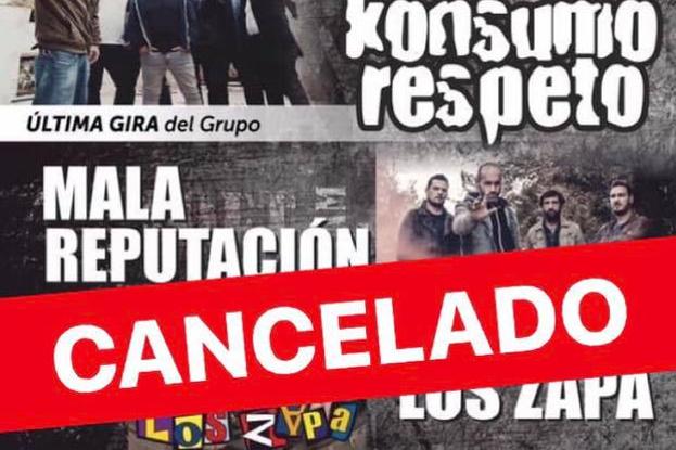 Evento cancelado: Konsumo Respeto, Mala Reputación y Los Zapa en Aldeanueva de Ebro