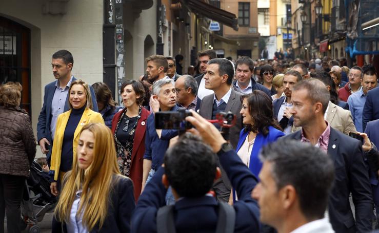 Las imágenes de la visita de Pedro Sánchez a Logroño