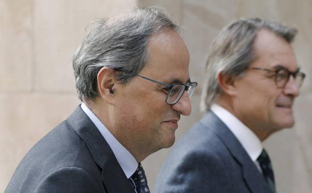 Torra urge a Sánchez a sentarse a hablar para buscar una salida al conflicto catalán