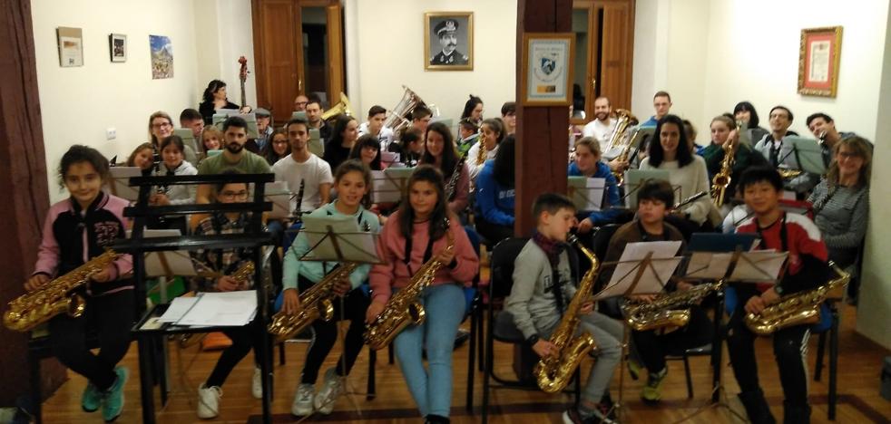 La banda de música de Ezcaray festeja este domingo Santa Celicia