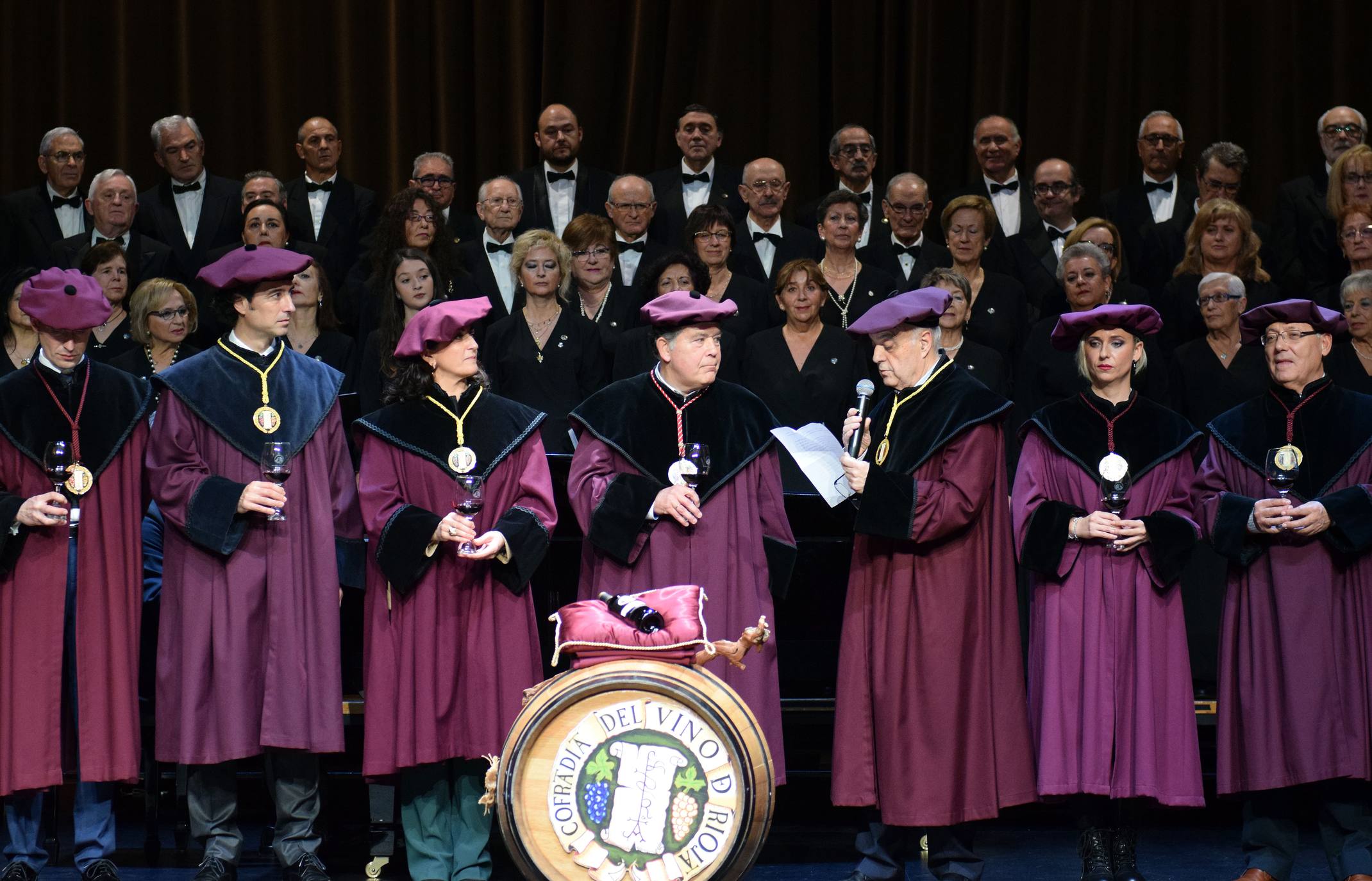 Concha Andreu, Andrés Pascual y la CLA Pepe Eizaga, cofrades de mérito del Rioja