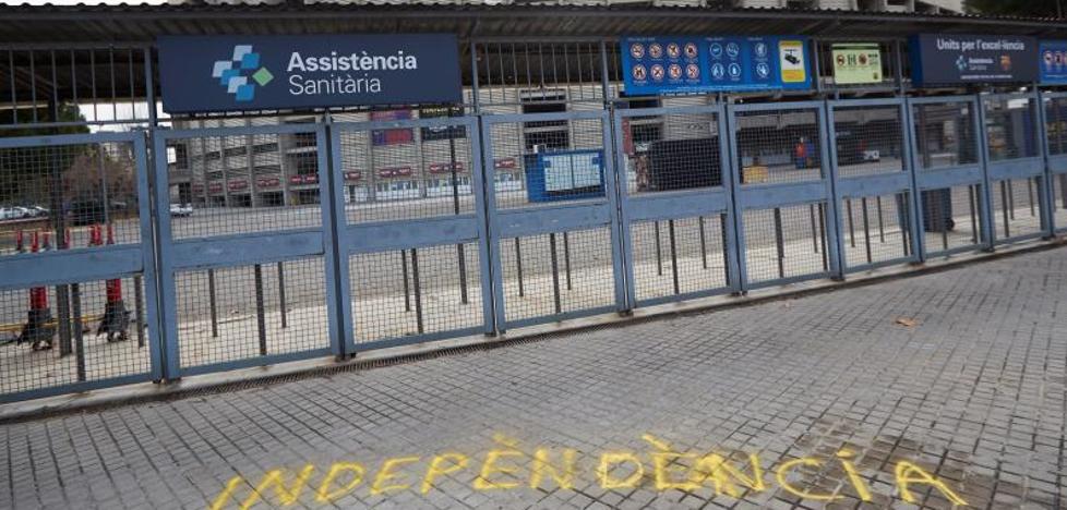 Torra avala las protestas de Tsunami Democràtic en el Camp Nou