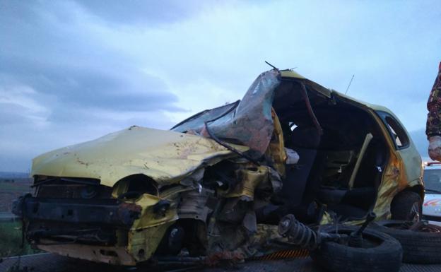 Un vecino de Autol de 31 años fallece en una colisión frontal en la N-232 cerca de Ausejo