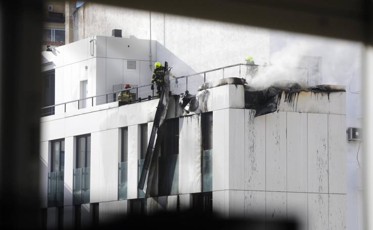 Incendio en Doctores Castroviejo