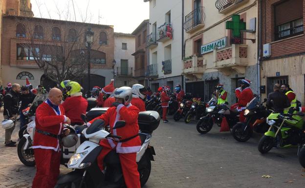 Papá Noel se sube a la moto en La Rioja